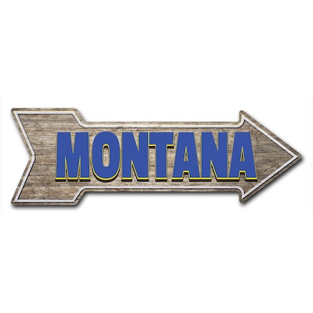 Montana Arrow Decal Funny Home Decor 18in Wide